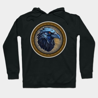 Menacing Raven At Midnight Hoodie